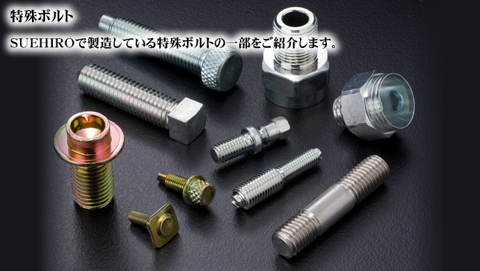 特殊ボルト SUEHIROで製造している特殊ボルトの一部をご紹介します。